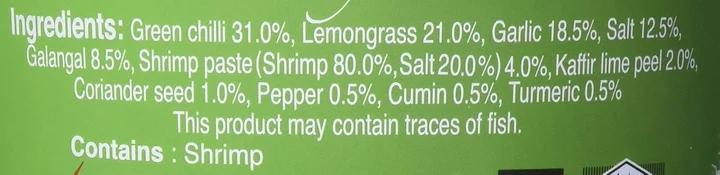 Green Curry Paste — packaging view 3